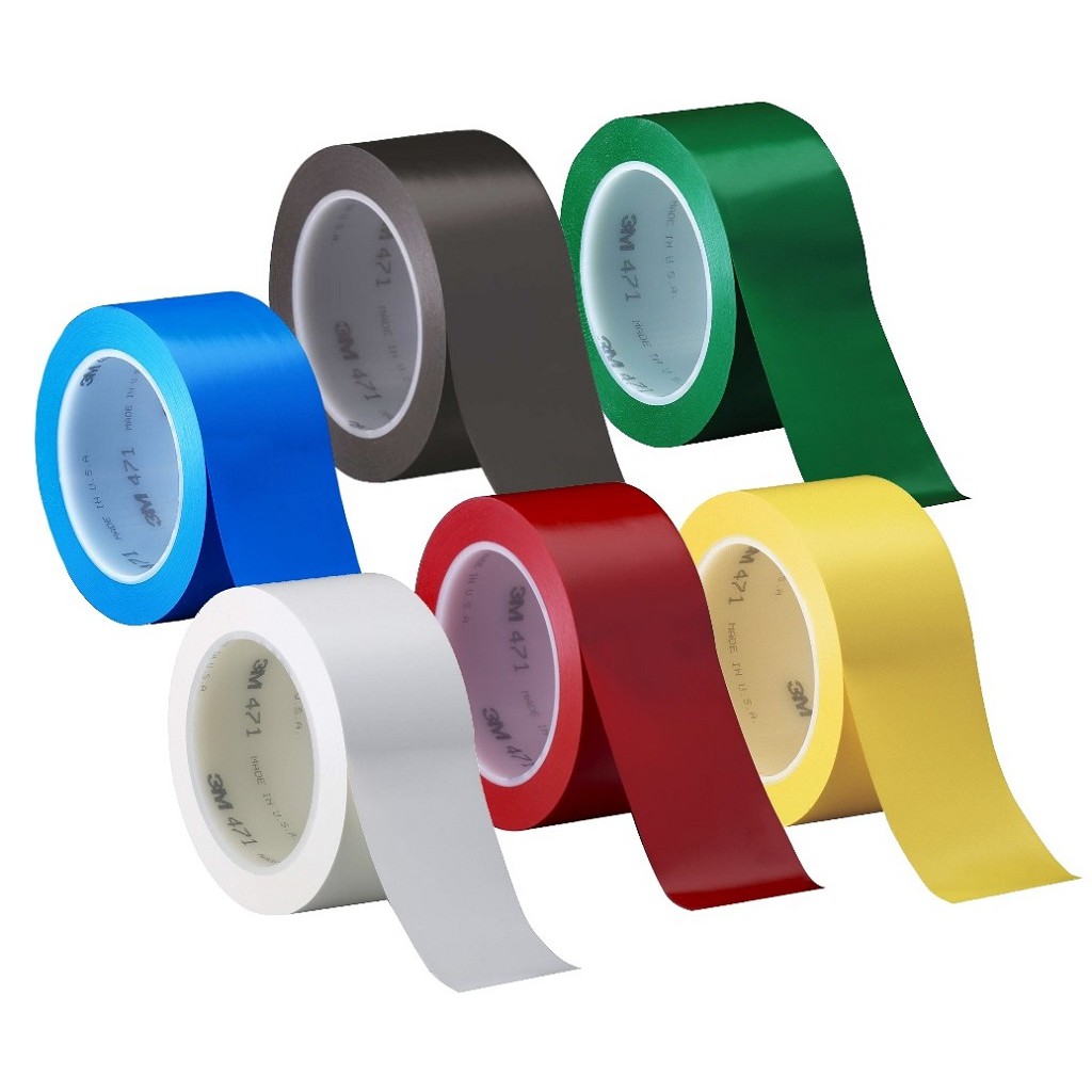 Băng keo dán nền nhiều màu chịu nhiệt, chống trầy xước 50mm x 33m 3M 471- phân chia khu vực, vị trí, làn đường, cảnh báo | Shopee Việt Nam