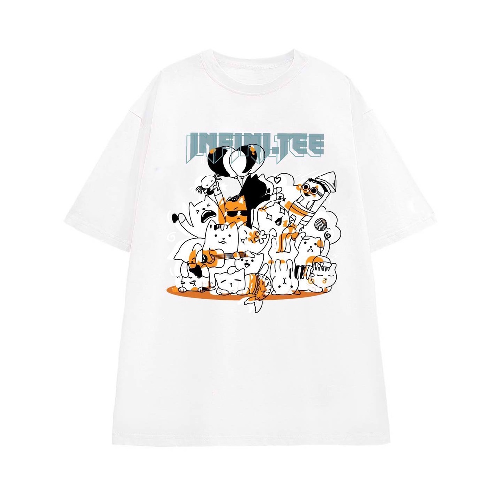 Áo thun INFINITEE Fni0362, Thun 100% Cotton - form rộng Unisex.