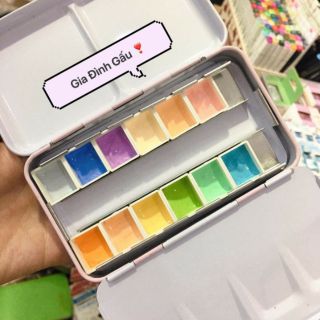 Set 12 màu bỏ túi Holbein pastel pocket 0.5ml/1ml hộp nhựa/ hộp thiếc 🌻🌟