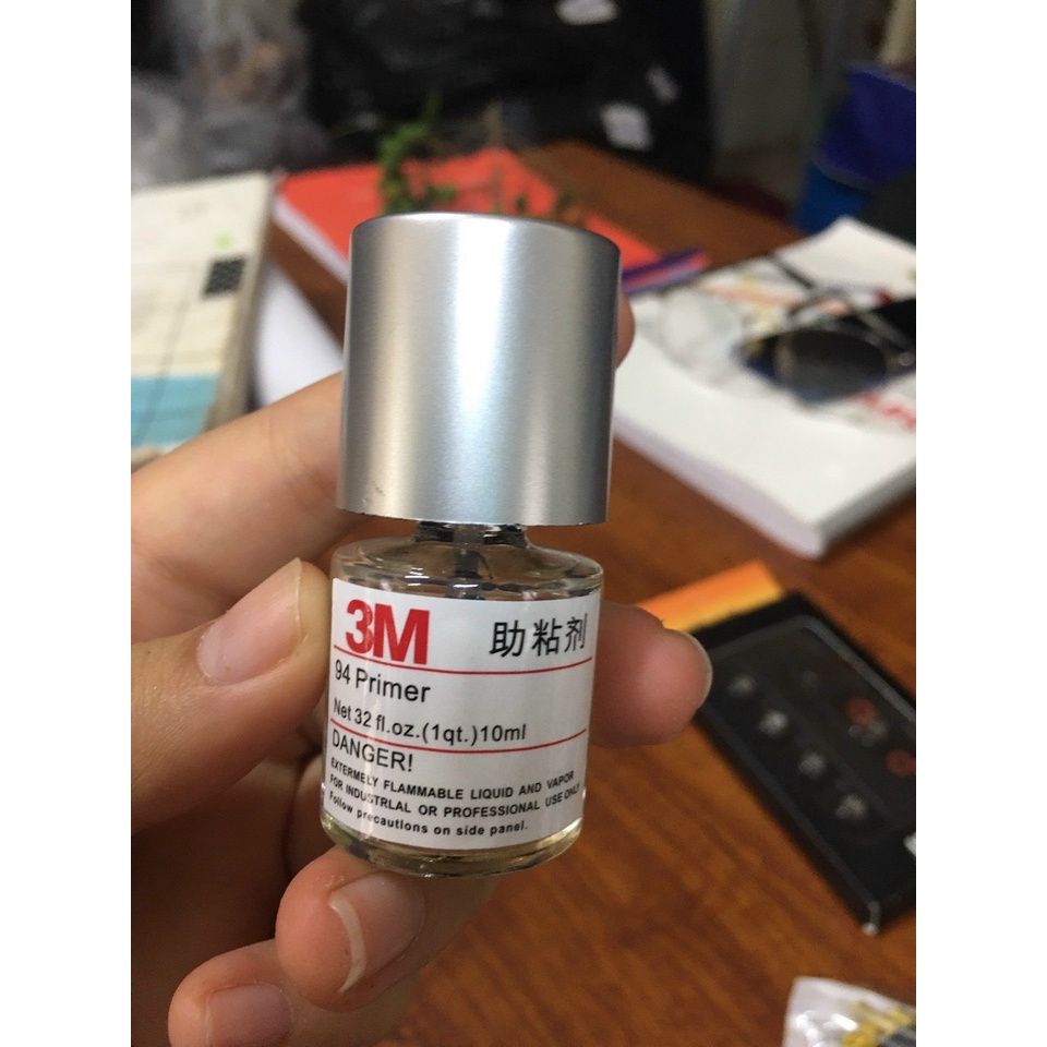 Keo trợ dính 3M Primer 94,tăng cường độ kết dính cho băng dính 2 mặt, hỗ trợ dán phụ kiện xe, loại 10ml
