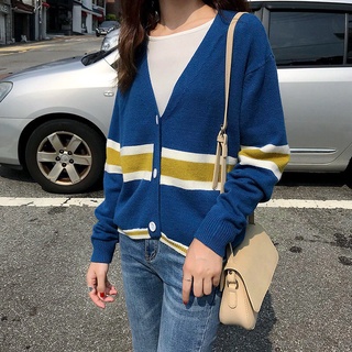 Áo len cardigan Hàn Quốc có sẵn dành cho nữ áo len dệt kim thời trang hàng đầu