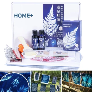 Set dụng cụ in kỹ thuật cyanotype trang trí thủ công độc đáo DIY