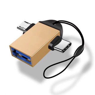 Đầu chuyển đổi 2 trong 1  Type C / Micro usb sang USB OTG 3.0