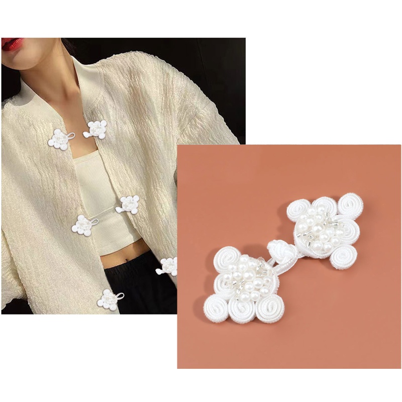 SHI Trung Quốc Sườn Xám Nút Truyền Thống Quần Áo Trang Trí Nút May Cho DIY May Áo Len Áo Khoác Khăn Cardigan Cos