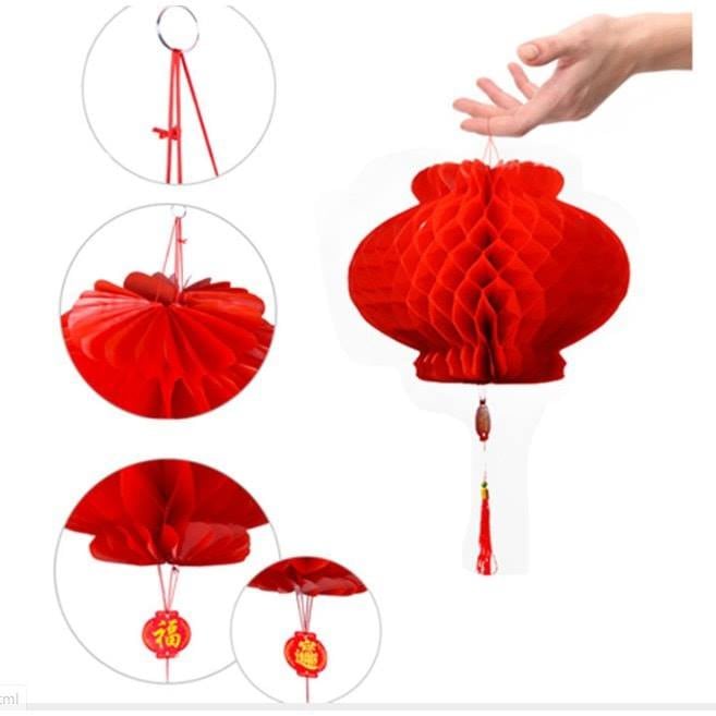 LỒNG ĐÈN ĐỎ TRANG TRÍ TẾT SIZE TO