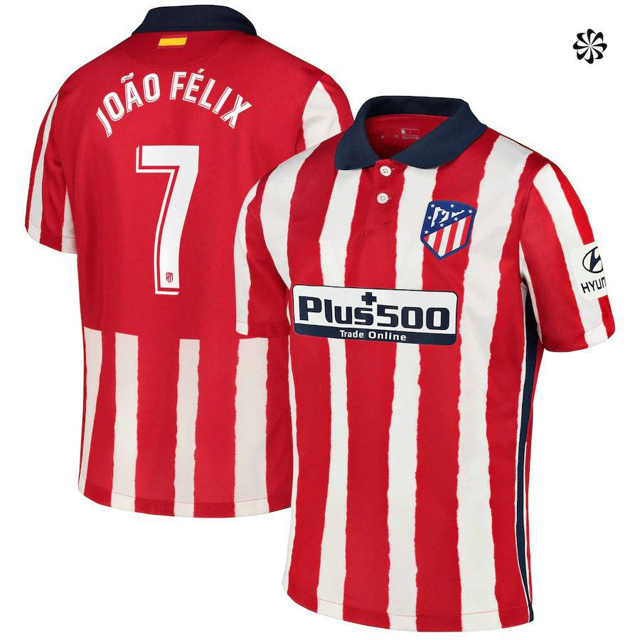 SY3 - Áo Thun Thể Thao Atletico Madrid Sân Nhà Mùa Giải 2020-2021, Nhiều Kích Cỡ