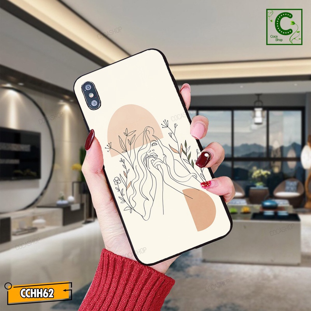 Ốp lưng iphone mặt kính cực đẹp, siêu bền  - Cô gái mơ mộng - 6/6plus/6s/6splus/7/7plus/8/8plus/x/.....