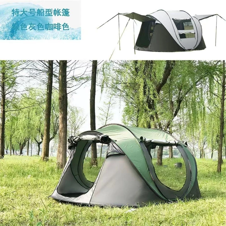 Lều ngoài trời Lều cắm trại ngoài trời chống mưa Lều dày tự động Mở nhanh 3-4 người Thiết bị cắm trại chống nắng / Lều – 4