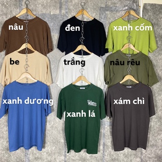 Áo Thun Phông Nữ Nam 3158 form Rộng Chất Liệu Cotton