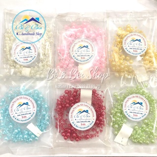 Gói 5m Dây Chuỗi Ngọc Hạt Trai Trang Trí Hoa Cưới Cho Cô Dâu, Trang Trí Tiệc Cưới - Bi & Bin Handmade Shop
