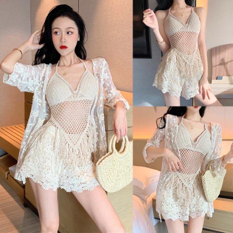 Ảnh Set bikini ren đi biển silive set bikini đồ bơi bikini bigsize chất ren mêm mại kiểu dáng trẻ trung silive_official 2