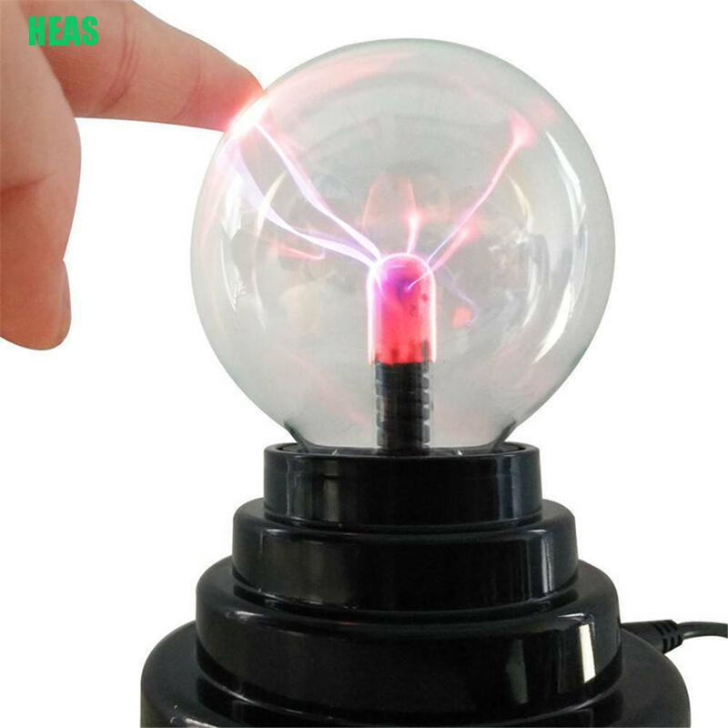 HEAS Glass Plasma Light Đèn bàn lớn Hình cầu Đèn ngủ Touch US
