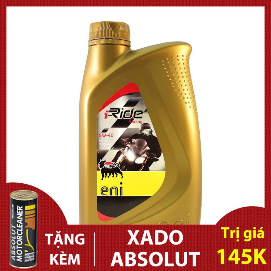 Dầu nhớt Eni racing 5w40 - Tặng kèm xúc động cơ Xado Absolut 250ml ...