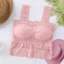 Ren Ống Top Nữ Áo Xe Tăng Camisoles Daisy Rỗng Ra Với Ngực Miếng Lót Quấn Ngực Sling Vest Quần Lót Nữ