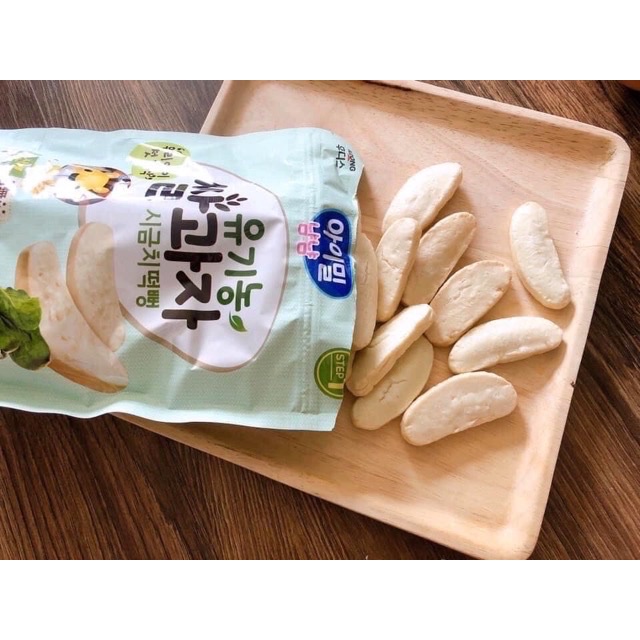 Bánh ăn dặm cho bé gạo hữu cơ ildong Hàn Quốc 6m+
