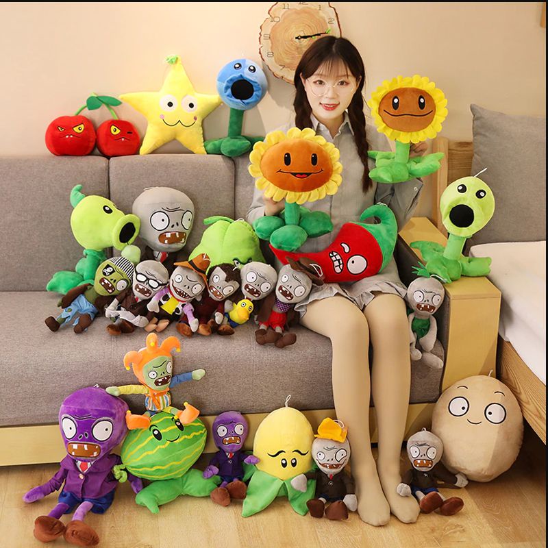 Thực vật vs. ZOMBIES PVZ Mềm Đồ Chơi Nhồi Bông Hoạt Hình Mềm Mại Sang Trọng Búp Bê Đồ Chơi Sang Trọng Búp Bê Xmas Cho Trẻ Em 30cm