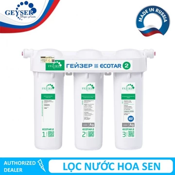 Máy lọc nước Nano Geyser Ecotar 2 - Tặng 1 cốc lọc thô và 2 lõi PP - Nhập khẩu Nga - Bảo hành 3 năm