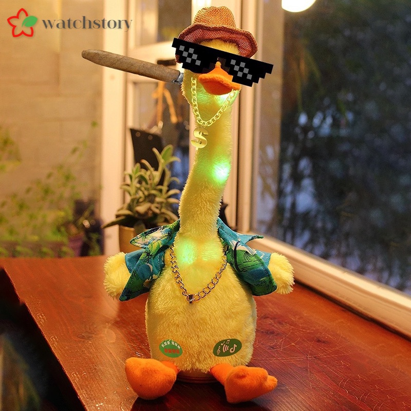 Đồ Chơi Vịt Nhại Giọng Vịt Biết Nói Nhảy Múa Nhái Giọng Biết Hát Cho Bé Vịt Nhồi Bông Vịt Bông - Đồ Chơi Cho Bé PUKAPI