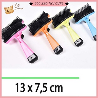 Lược chải lông cho chó mèo có nút bấm đẩy lông tiện dụng