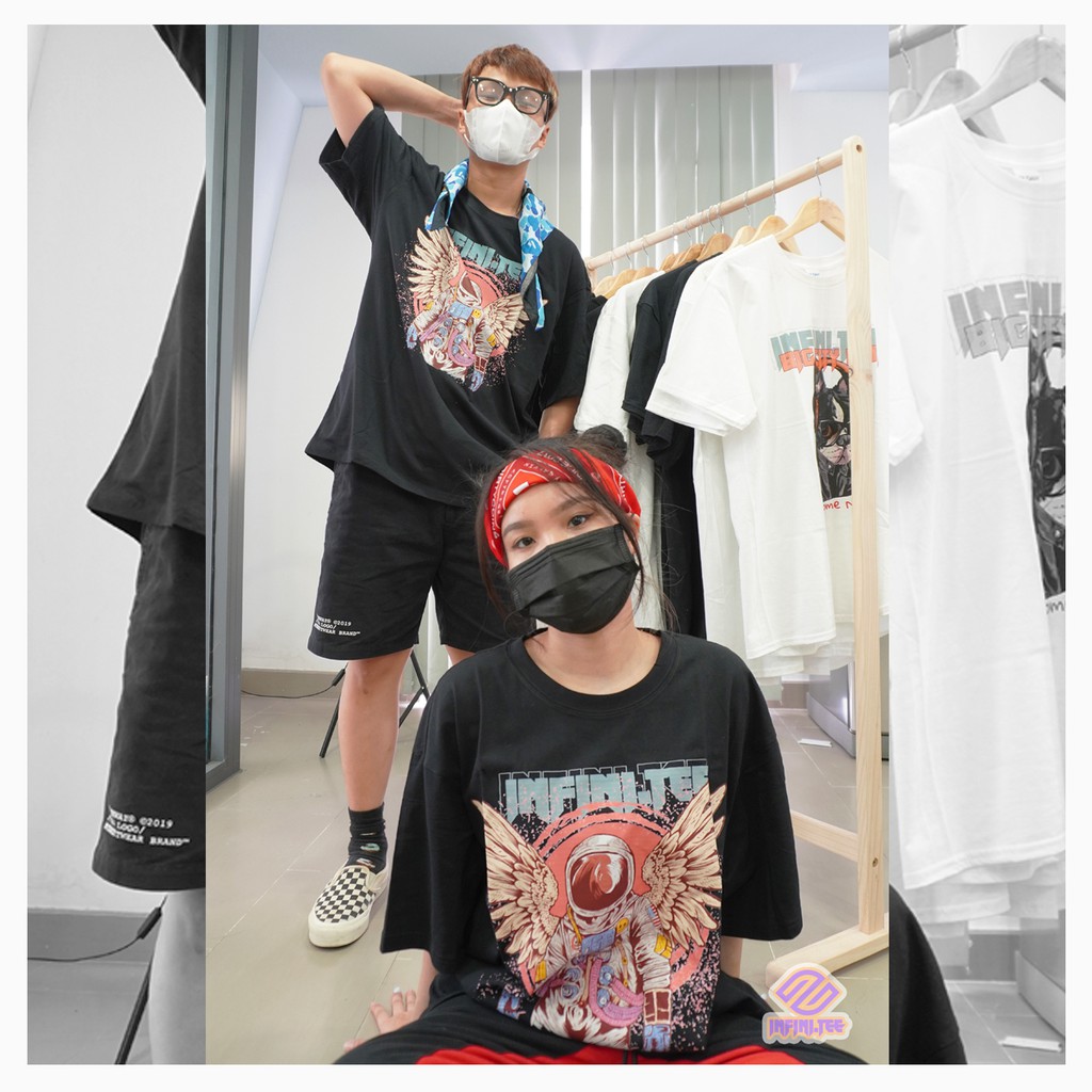 Áo thun INFINITEE Fni0817, Thun 100% Cotton - form rộng Unisex.