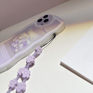 Ốp Điện Thoại Mềm Họa Tiết Hoa Màu Tím Cho IPhone 13 13pro 13mini 12 11 Pro Max IX XR SE2 I8 Plus