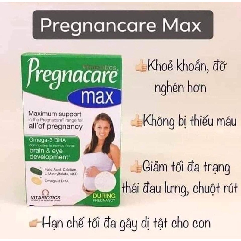 Vitamin Bầu Pregnacare Max , 84 viên UK - hanzomart
