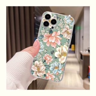 Ốp Hoa Tươi Nhỏ Cho IPhone 16 15 14 13 12 11Pro 14 13 12 11ProMax 14Plus 6 / 6s 6Plus / 6sPlus 7Plus / 8Plus X / XS XR XsMax 7 / 8 / SE 2020 Vỏ Mềm TPU QMZT