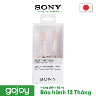 Cáp MICRO USB 1.5m SONY CP-ABP150 3 màu - Bảo hành chính hãng 12 tháng