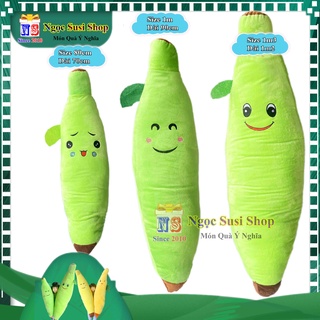 [SIÊU MỊN] GẤU BÔNG GỐI ÔM TRÁI CHUỐI KHỔNG LỒ 1M3 DÀI 1M2 [ GIÁ SỐC]
