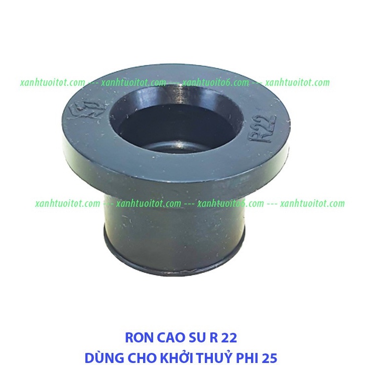 10 Ron Cao su thật 22mm Dành cho Khởi thuỷ, Van khởi thuỷ 25mm- Ống LDPE 25mm- Tưới tự động, Tưới Vườn
