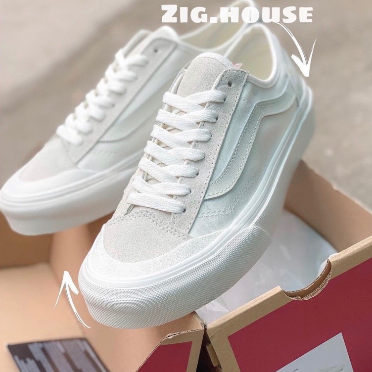 Giay Vans Style 36 Decon Tr ng Shopee Vi t Nam