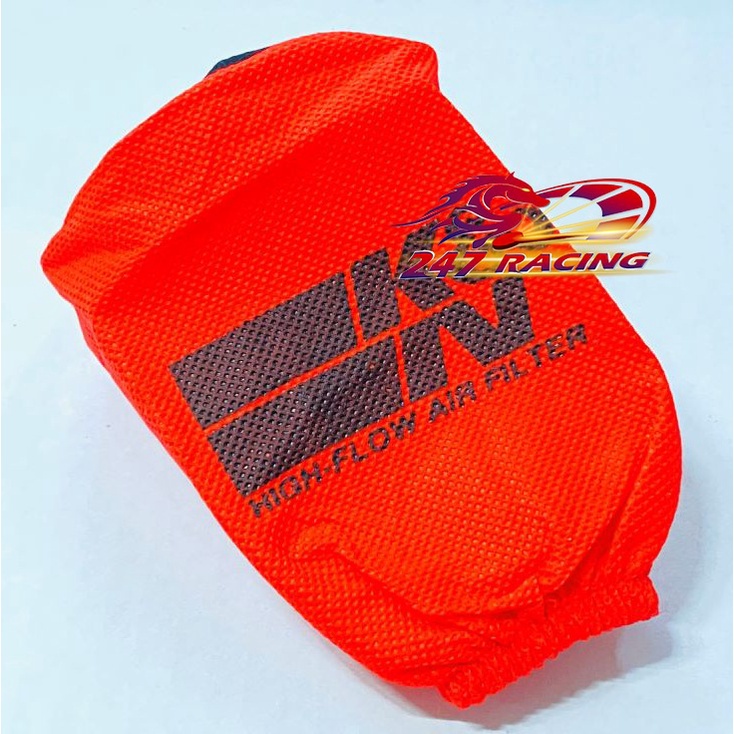 Bộ trùm lọc gió KN 1280 xe máy màu Đỏ chống thấm nước Vào Pô E tiện lợi Thích Hợp cho xe máy gắn Lọc Trụ