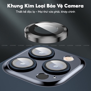 Kính Cường Lực Camera iPhone 17 Pro Max Viền Nhôm CNC