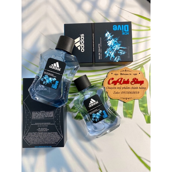 nước hoa nam adidas ice dive 100ml