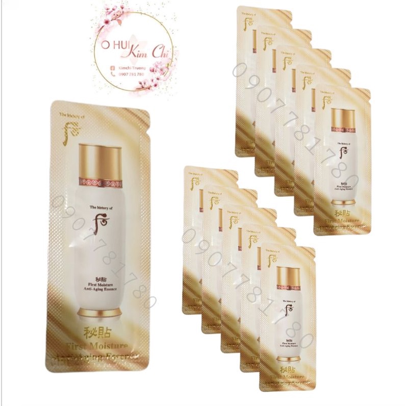 Combo 10 tinh chất Whoo Bicheop First Care Moisture Anti-Aging Essence.