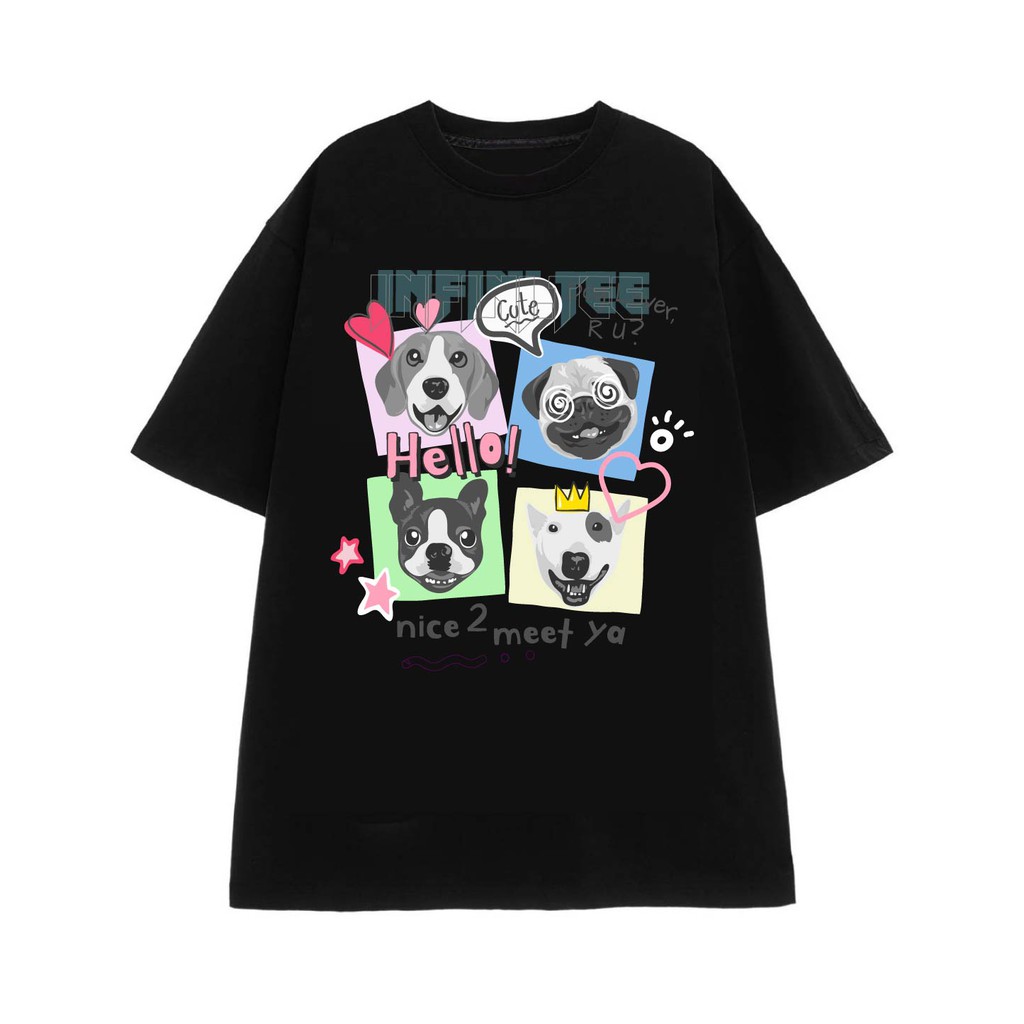 Áo thun INFINITEE Fni0089, Thun 100% Cotton - form rộng Unisex.
