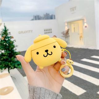 Vỏ Bảo Vệ Hộp Sạc Tai Nghe AirPods 1 / 2 / 3 Pro Bằng Silicon Hình Kuromi Pom Pom Purin Melody Dễ Thương