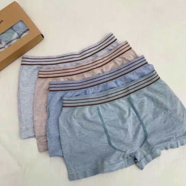 (XẢ LỖ )Set 4 chiếc quần boxer nam cotton co dãn 4 chiều