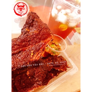 Thịt Trâu Gác Bếp Tây Bắc_ Loại 1 | Túi 500GR_Tặng Kèm Chẩm Chéo (có GPDKKD và SVATTP Đầy Đủ )