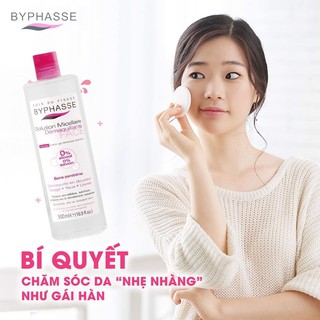Nước Tẩy Trang Byphasse Micellar Make-up Remover Solution 500ml, 100ml Chính Hãng