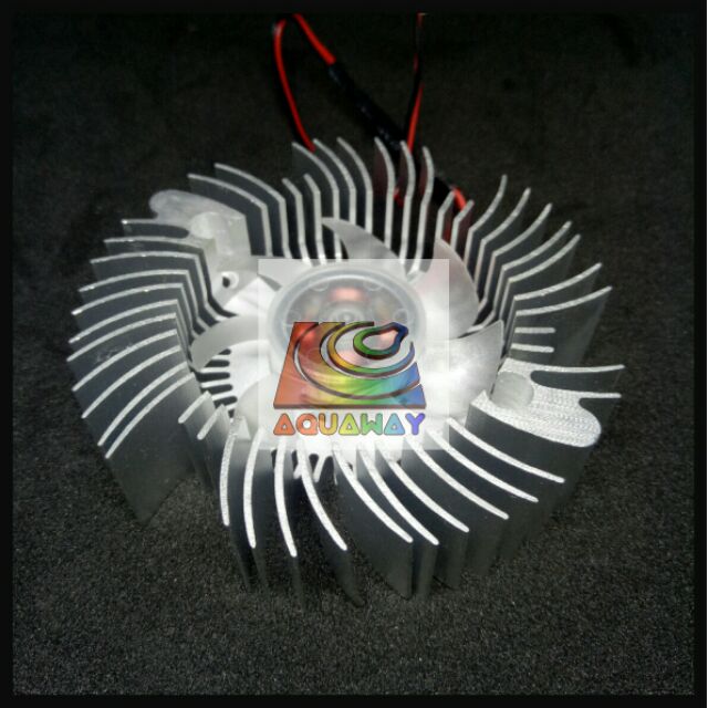 Module tản nhiệt tròn kèm quạt cho mạch đèn tròn 78mm 36VDC. Size 80 ...