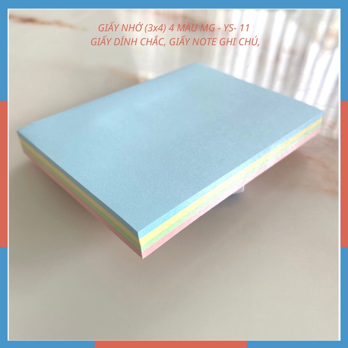 Giấy ghi chú/giấy nhớ nhiều màu paster dính chắc M&G YS09, YS10, YS11 ...