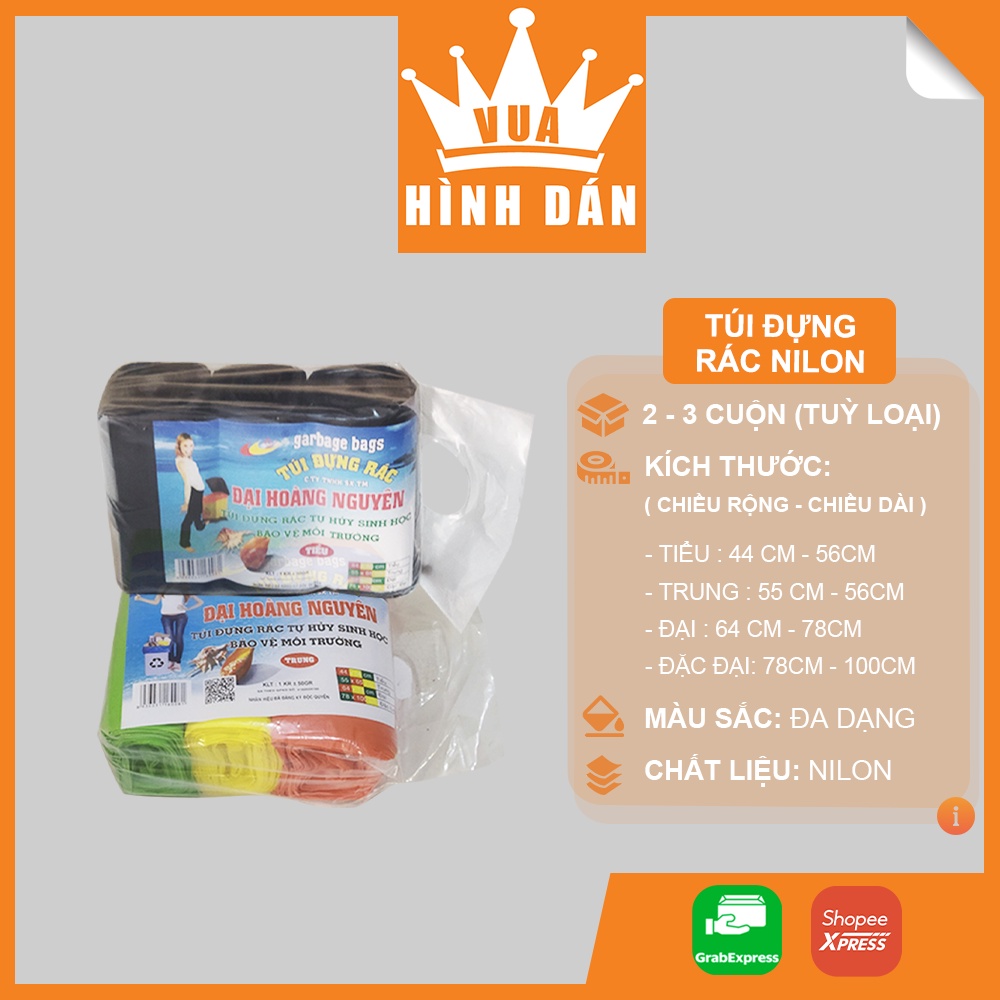 [Toàn quốc] TÚI ĐỰNG RÁC NILON, BAO RÁC TỰ PHÂN HỦY – 2 hoặc 3 CUỘN ...