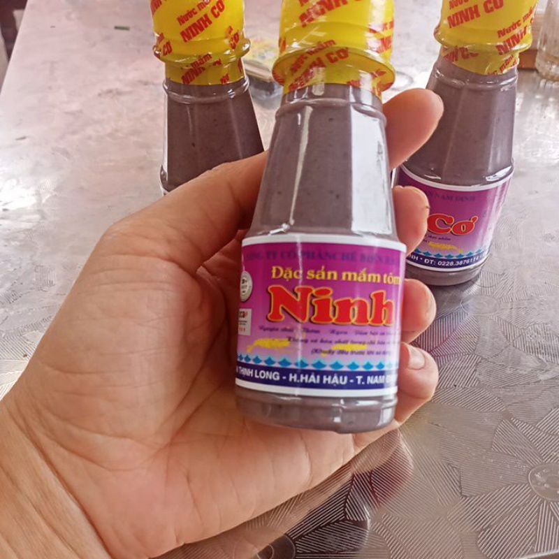(2 chai) Đặc sản mắm tôm Ninh Cơ - 110g. Mắm tôm Hải Hậu Nam Định