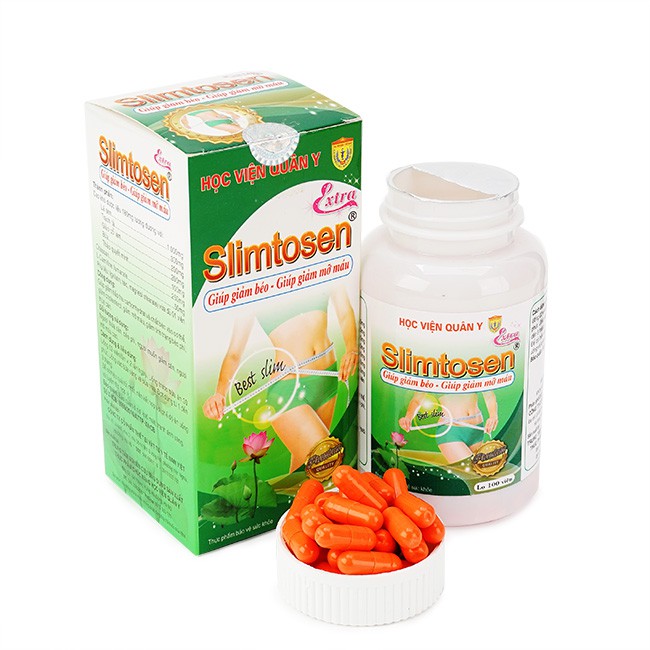 Ảnh Viên Uống Giảm Cân Slimtosen Extra Học Viện Quân Y Việt Nam (100 viên/hộp) 1