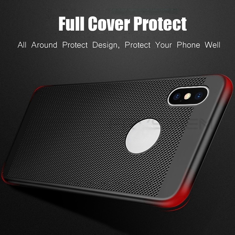 For iPhone XS Max XR X 7 8 Plus Ốp điện thoại phố lưới tản nhiệt với nhiều màu tùy chọn cho