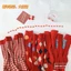 Lưới Đỏ Tất Cotton Nữ Đơn Giản Kẻ Sọc Tất Sinh Viên Thường Ngày Năm Mới Ins Phong Cách Trung Bình Tất