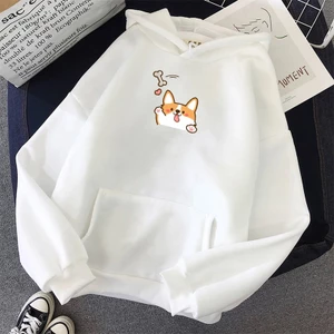 Áo Hoodie Mùa Đông HappyFamily Họa Tiết Chú Corgi Siêu Đáng Yêu Chất Cotton 100 Cao Cấp Nhiều Màu Sắc, Đủ Size