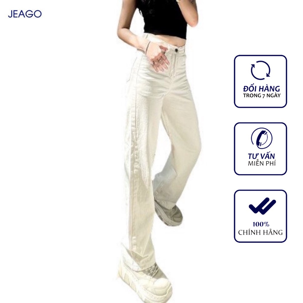 Quần Baggy Kaki Nữ Ống Rộng Lưng Cao Siêu Hot JG BGN 01 JEAGOVN