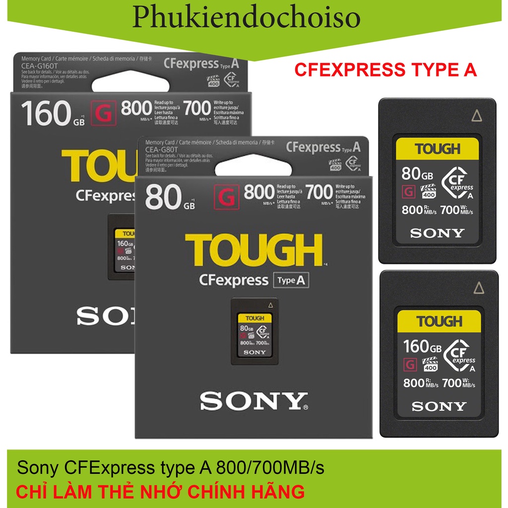 Thẻ nhớ máy ảnh Sony CFexpress Type A 800/70MB/s, Đầu đọc thẻ | BigBuy360 - bigbuy360.vn